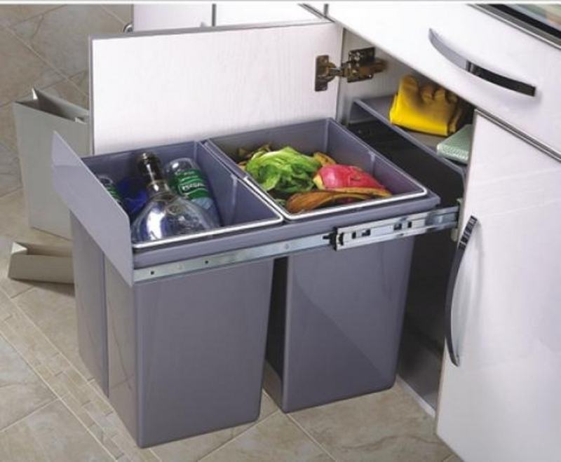 Modern trash cans for the kitchen