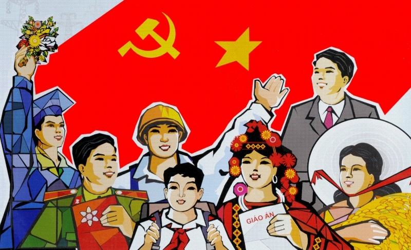 Proudly following the light of the Communist Party of Vietnam