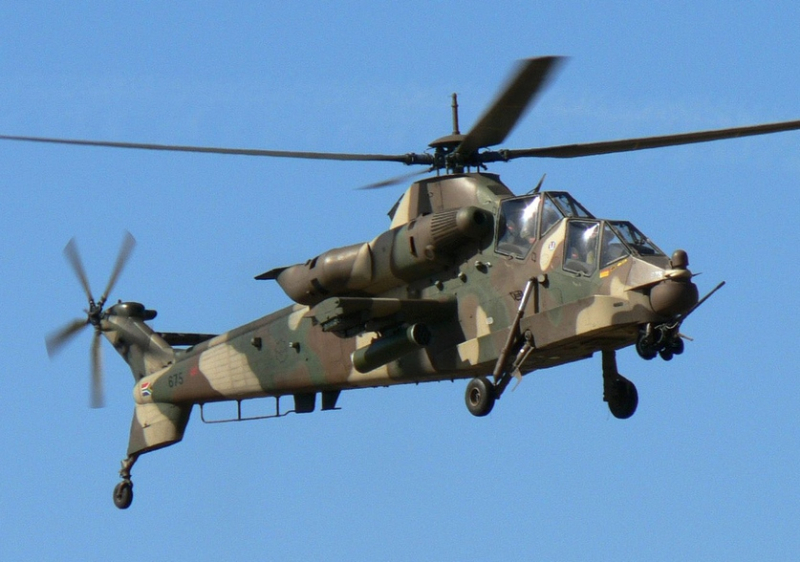 The AH-2 Rooivalk helicopter is one of the most modern helicopters in the world