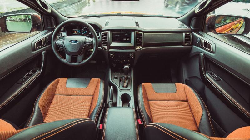 The interior of the Ford Ranger