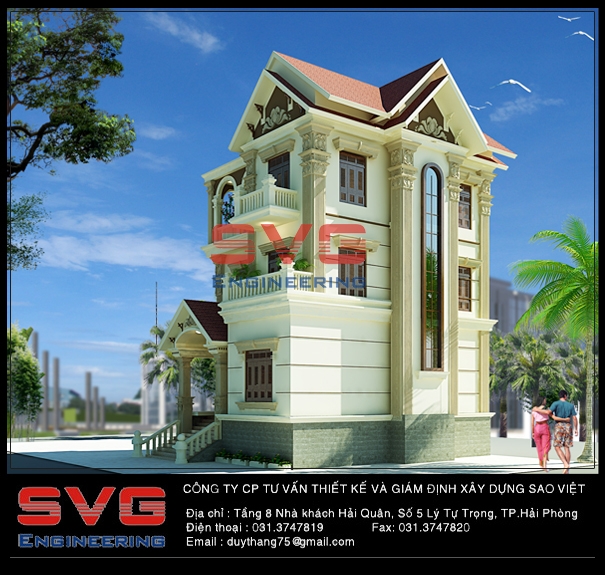 Villa house project Ms. Do Thi Phuong, Team 6, Phap Co village, Lai Xuan commune, Thuy Nguyen district, Hai Phong