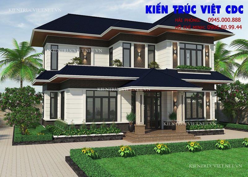 Villa design in Hung Yen city, Hung Yen province
