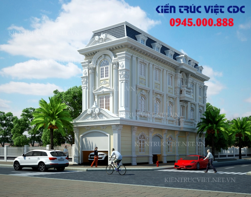 French architectural tube house design in Tan Quang, Van Lam, Hung Yen