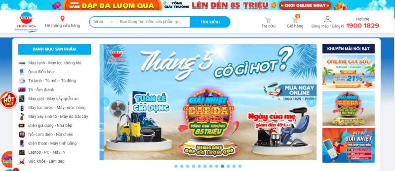 Website of Thien Hoa Electronics Center