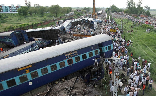 Train accident in Bihar (Artwork)