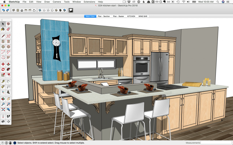 Build 3D models with Sketchup software
