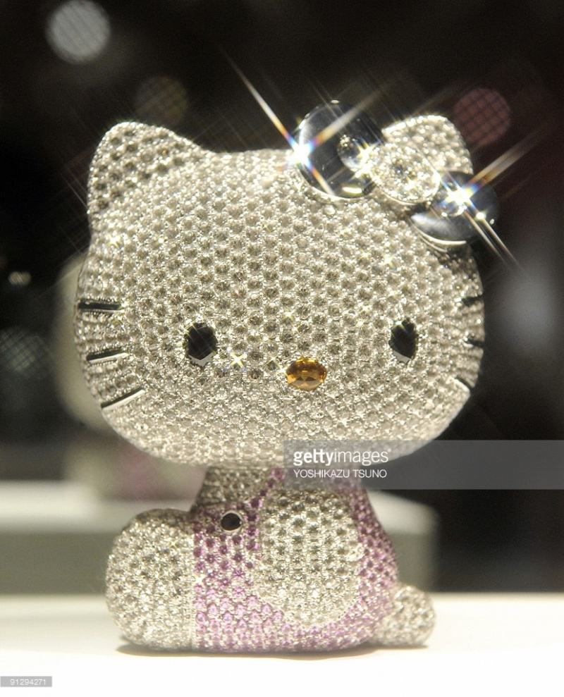 Hello Kitty with diamonds