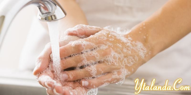 Wash your hands to avoid bacteria on your face