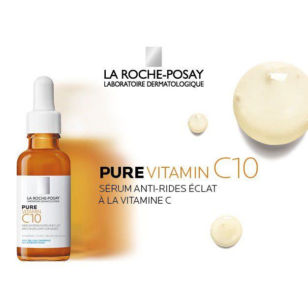 Oure Vitamin C10 La Roche-Posay Nourishing Serum helps brighten and reduce dark spots