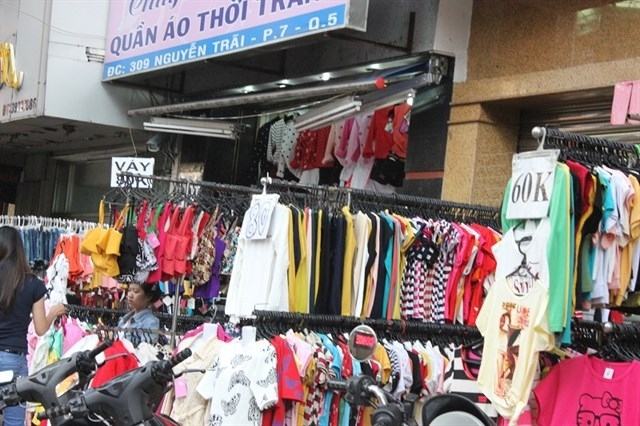 Fashion items are sold here