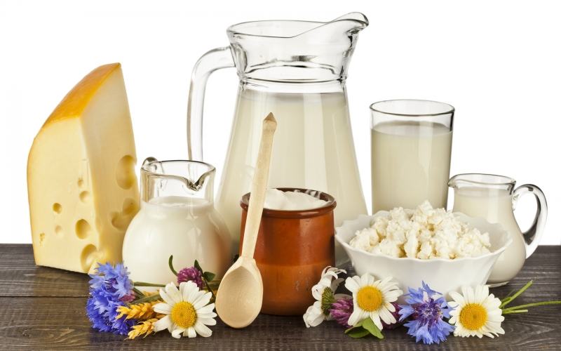 Milk and dairy products are excellent sources of vitamin D.