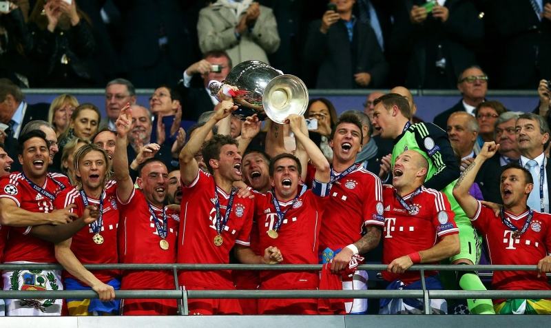 Bayern won the title in 2013 after beating Dortmnd