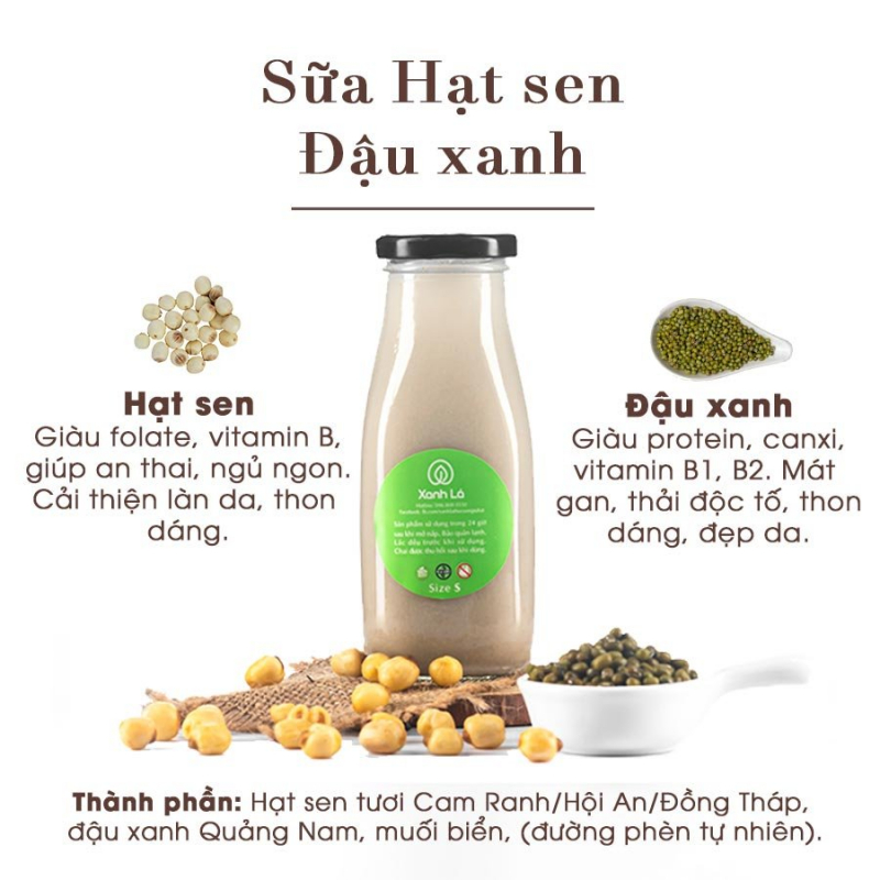 Green bean milk with lotus seed