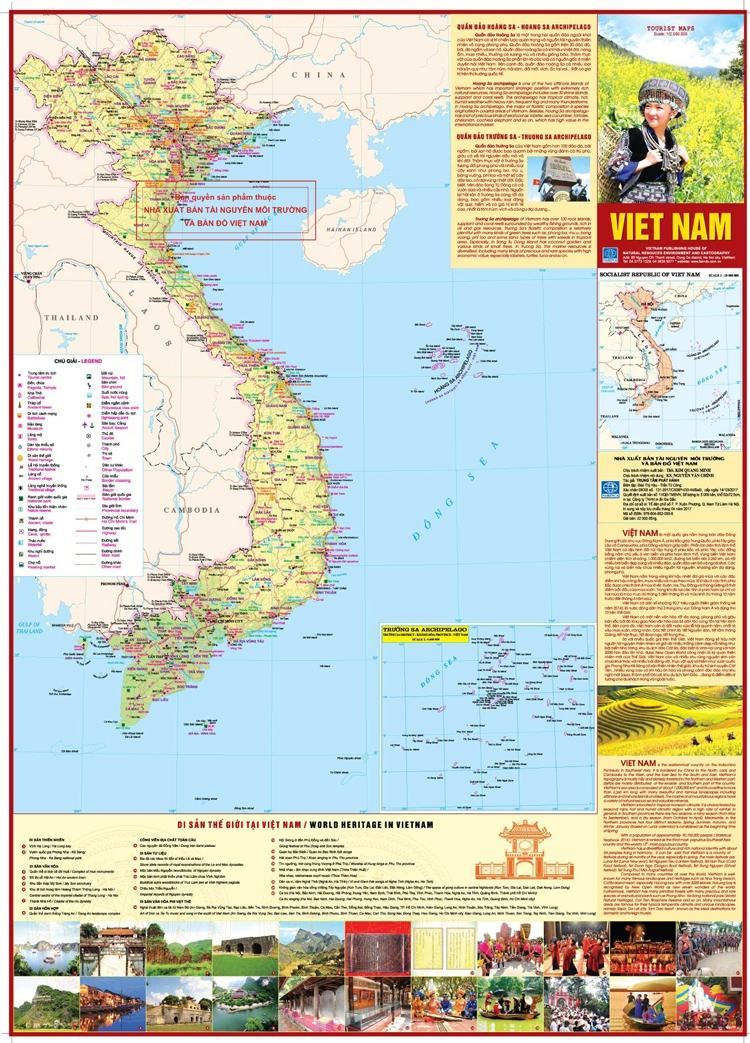 Vietnam tourist map