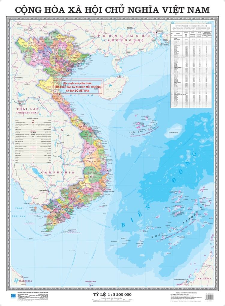Administrative map of Vietnam
