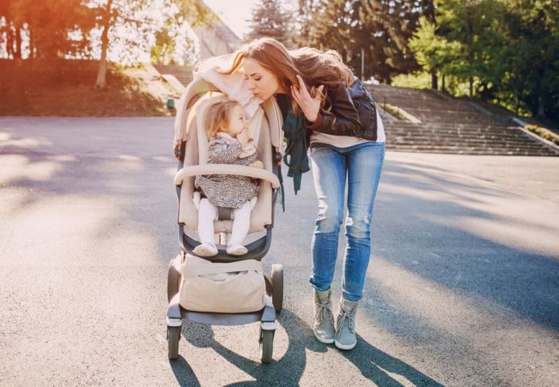 Strollers help moms walk with babies