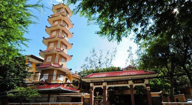 Xa Loi Pagoda is home to the tallest bell tower in Vietnam
