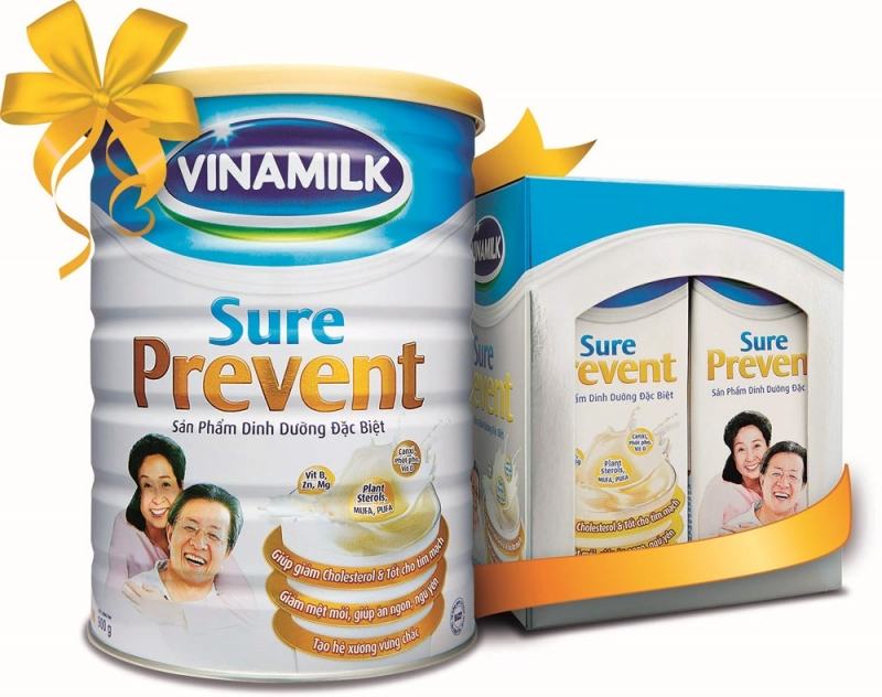 Vinamilk nutritional products for adults.