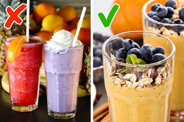 Don't put the cream in your breakfast smoothie