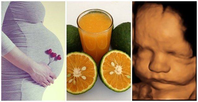 Orange is good for the fetus