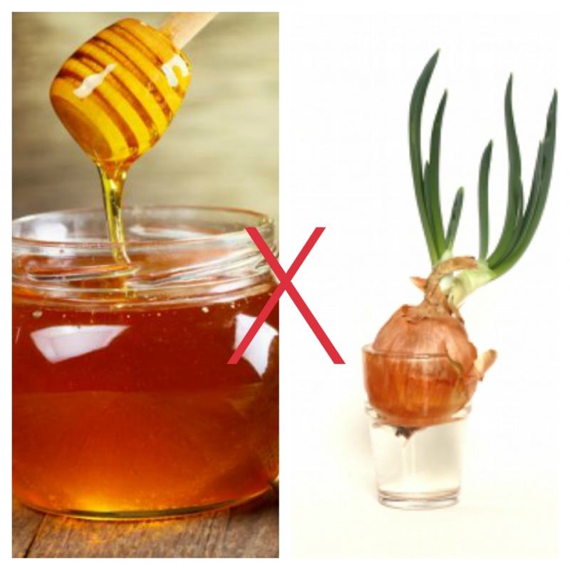 Onion and honey are both good for health but should not be combined