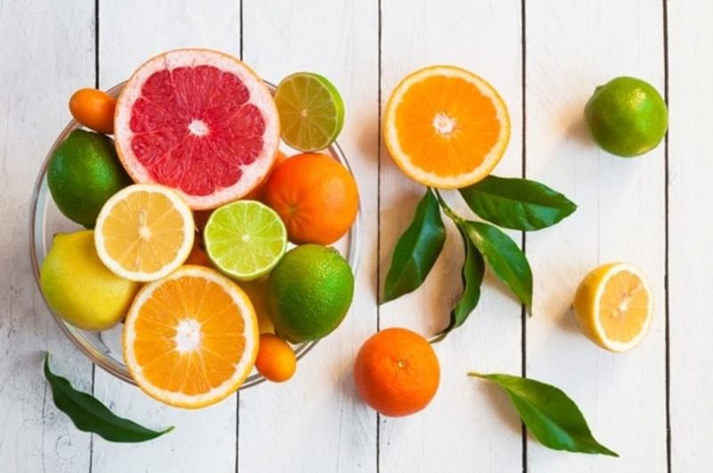 Citrus fruits (orange, lemon, grapefruit)