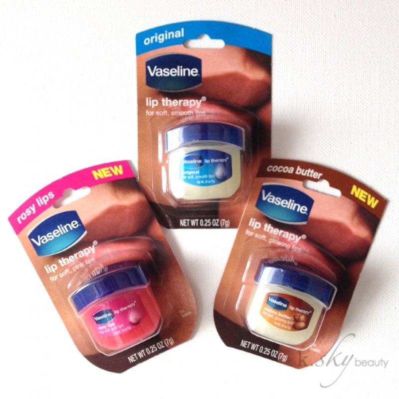 3 scents of Vaseline Lip Therapy (internet source)