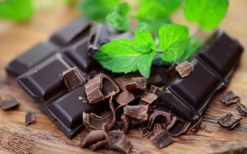 Dark chocolate contains a lot of L - arginine which is good for sperm production and maintenance