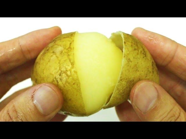 Tips for peeling potatoes without peeling