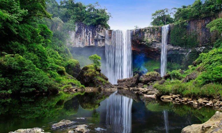 Waterfall in Kon Chu Rang Nature Reserve