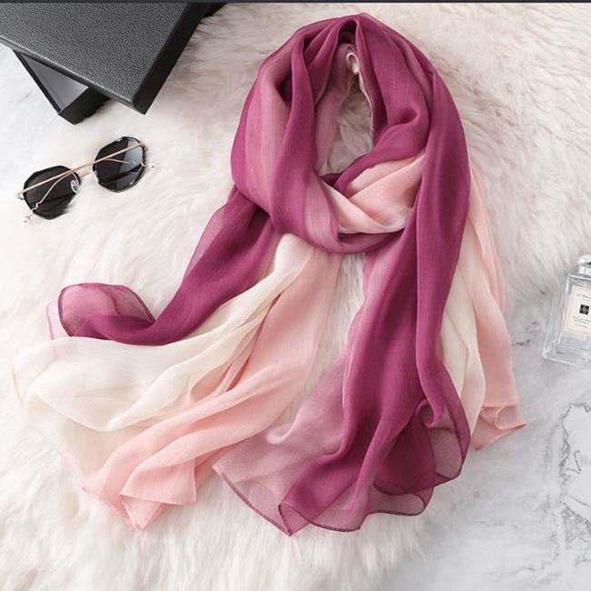 Silk scarf for her