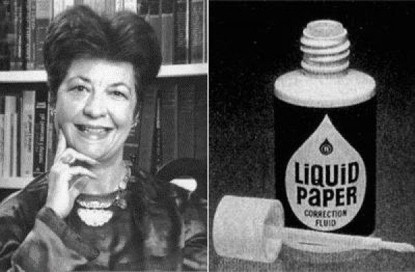 Mrs. Bette Nesmith - who invented the eraser