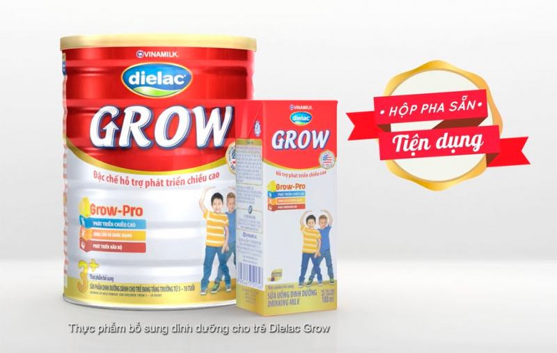 Dielac Grow helps children develop better height.