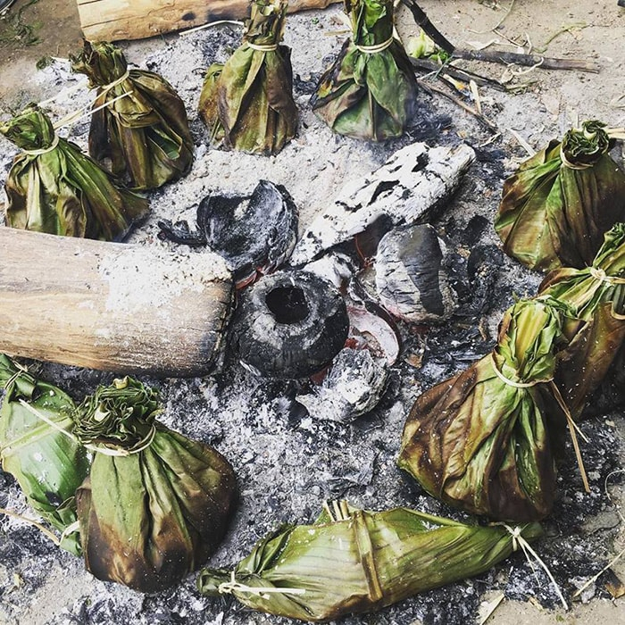 Grilled moss - Ha Giang