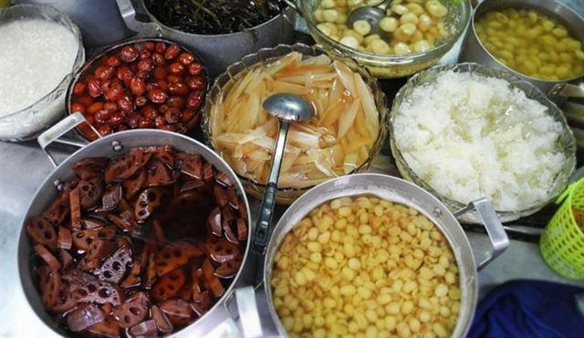 Ingredients for Hoa tea shop in District 5