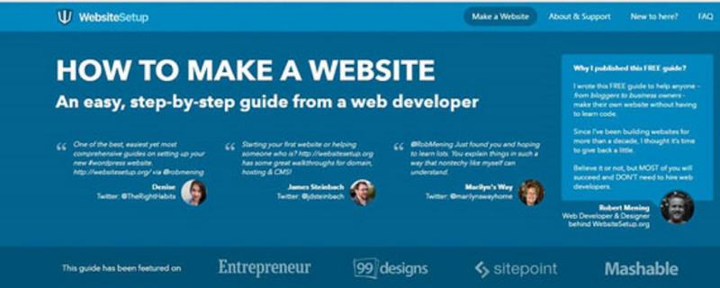 Provide website design skills - Websitesetup.org