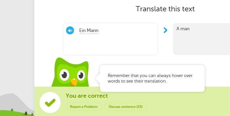 Website Duolingo