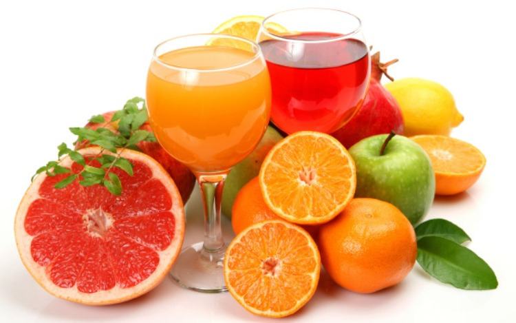 Citrus juice for drinking alcohol