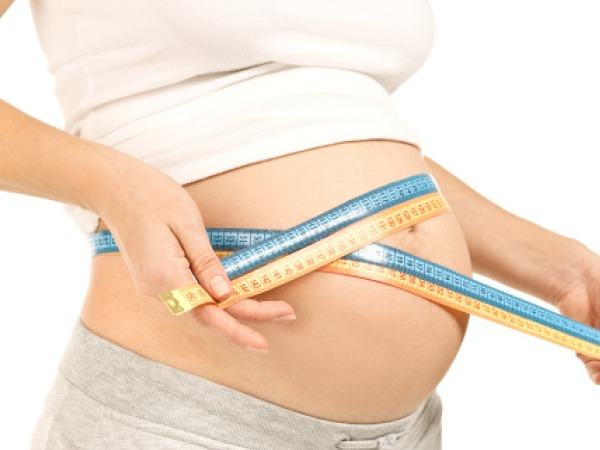 Your weight slowly increases throughout the nine months of pregnancy