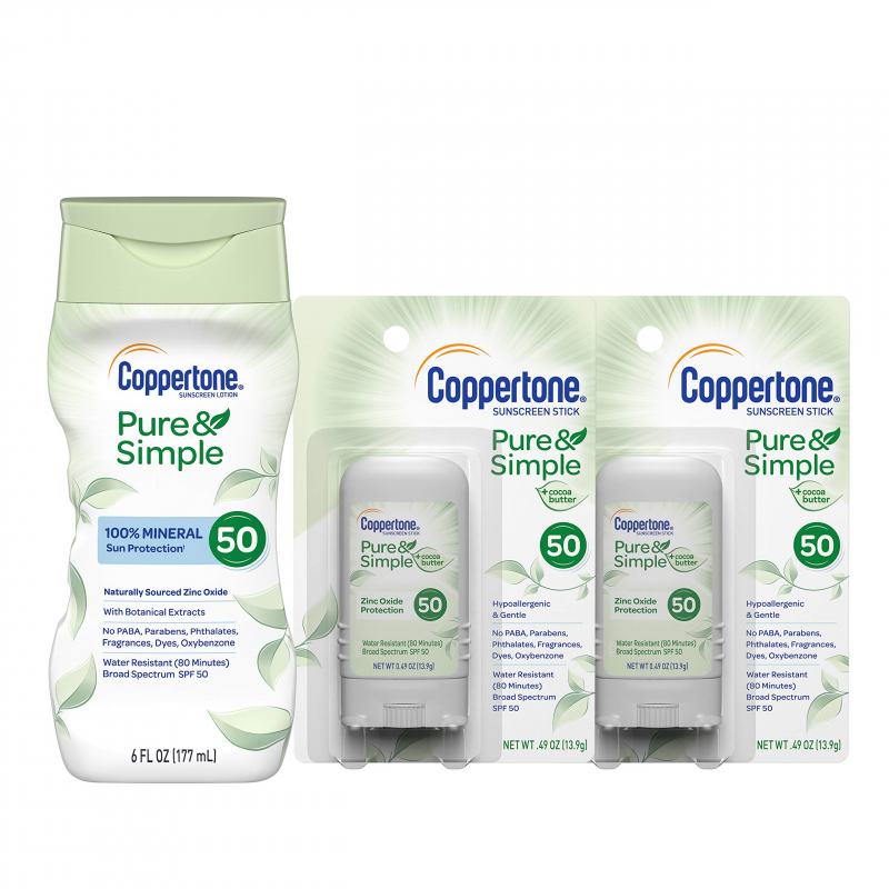 Coppertone Pure & Simple SPF 50 Sunscreen Lotion