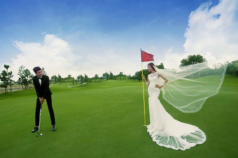 Wedding photos at Dalat Golf Course