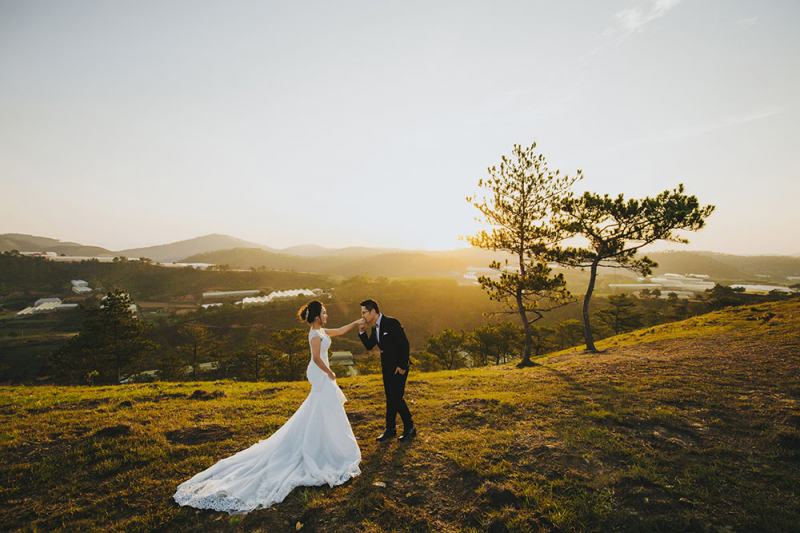 Wedding photos at Da Lat Bare Hills
