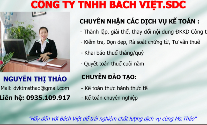 Bach Viet Accountant - Ms. Thao
