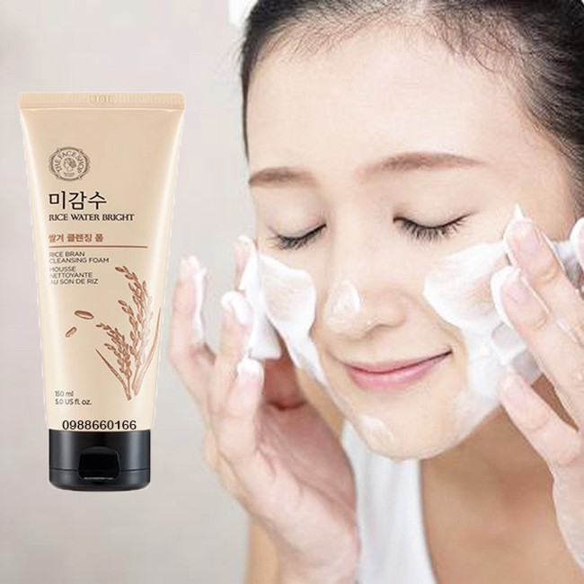 TheFaceShop Rice Water Bright Rice Bran Foaming Cleanser