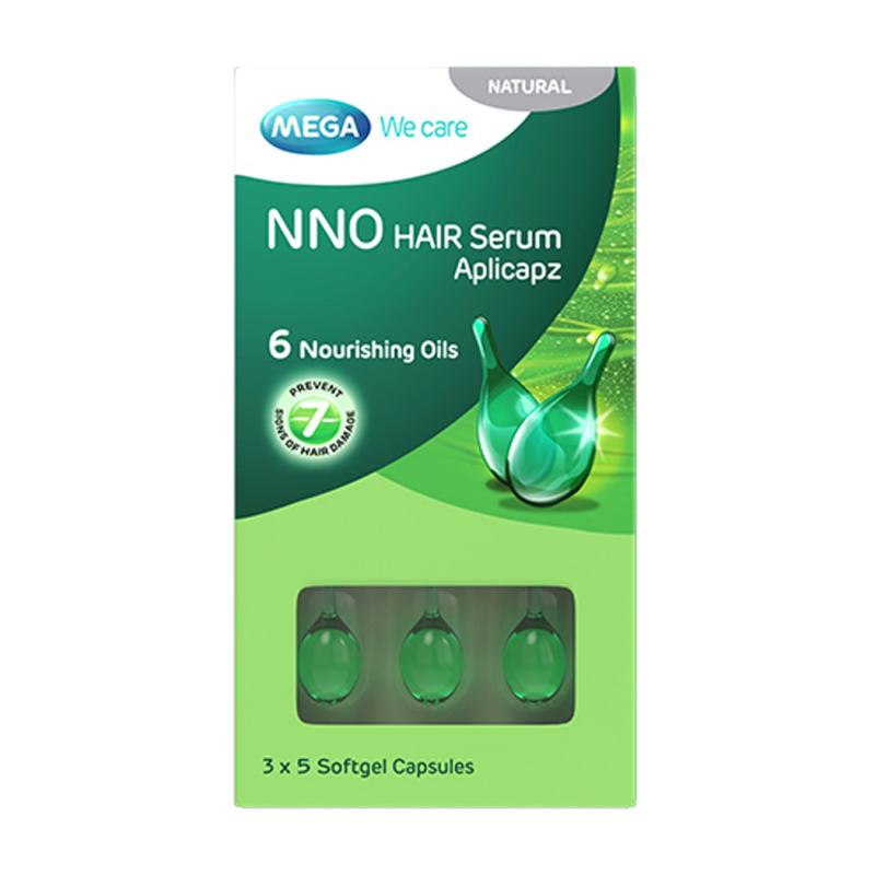 Mega NNO Hair Serum nourishes and protects hair
