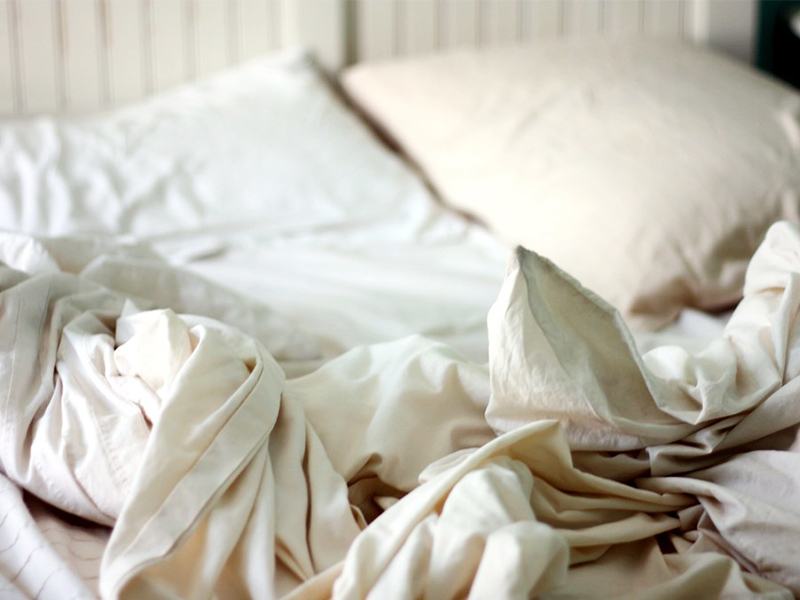 The bed is a hiding place for bacteria