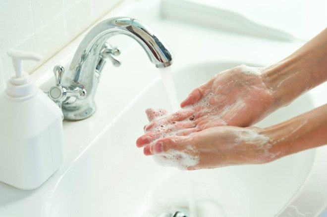 Wash your hands often with soap