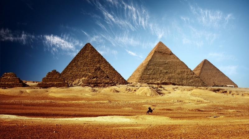 The Great Pyramid of Giza has a majestic appearance