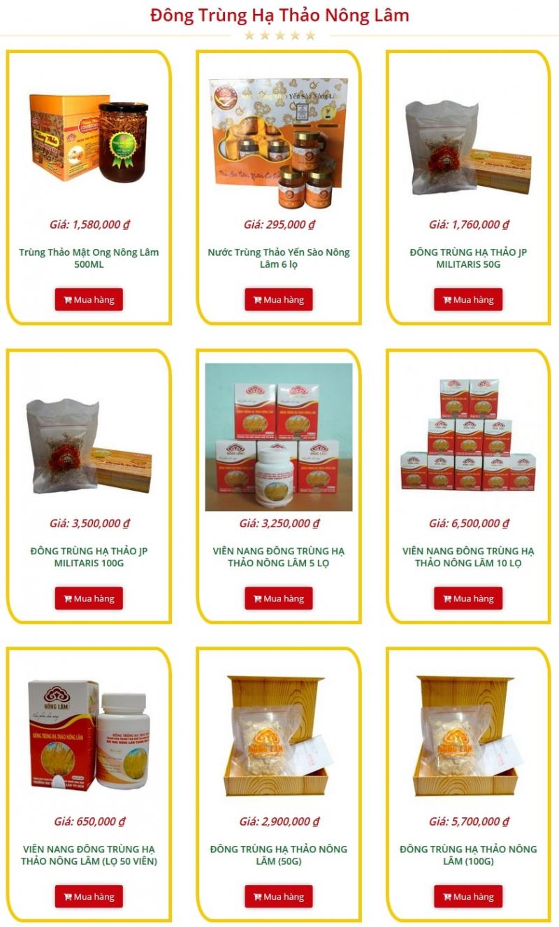 Nong Lam Cordyceps - Long-standing reputable brand of quality health products at good prices