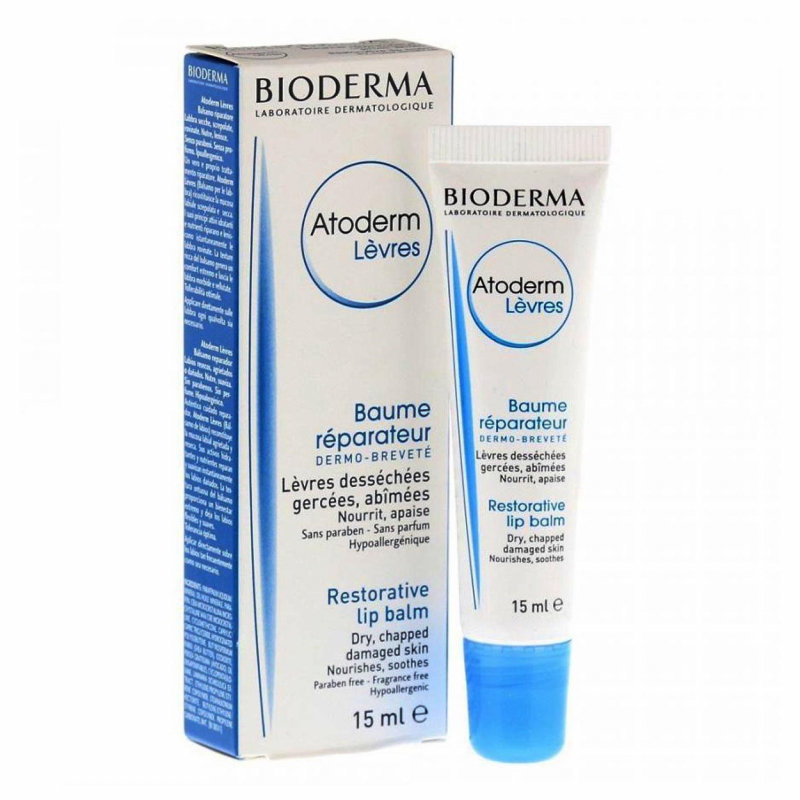 Atoderm Baume Levres Bioderma Moisturizing Wax For Dry, Chapped Lips